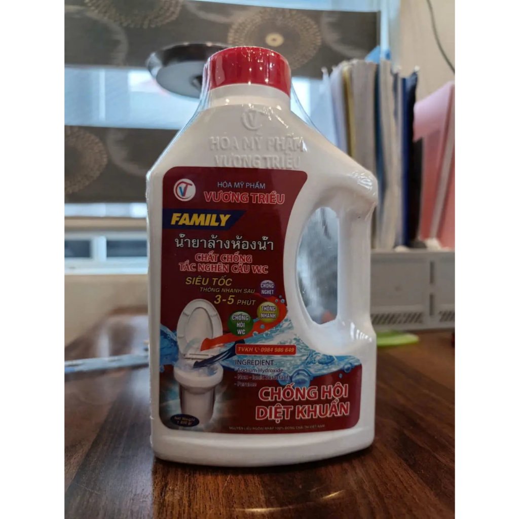 Cách dùng dung dịch thông tắc FAMILY 800 ml đúng kỹ thuật: Đừng vội xả lại khi nước đang dâng