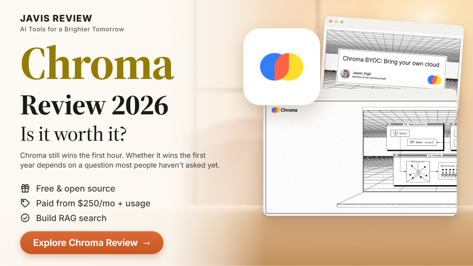JAVIS thumbnail for the Chroma review 2026 card