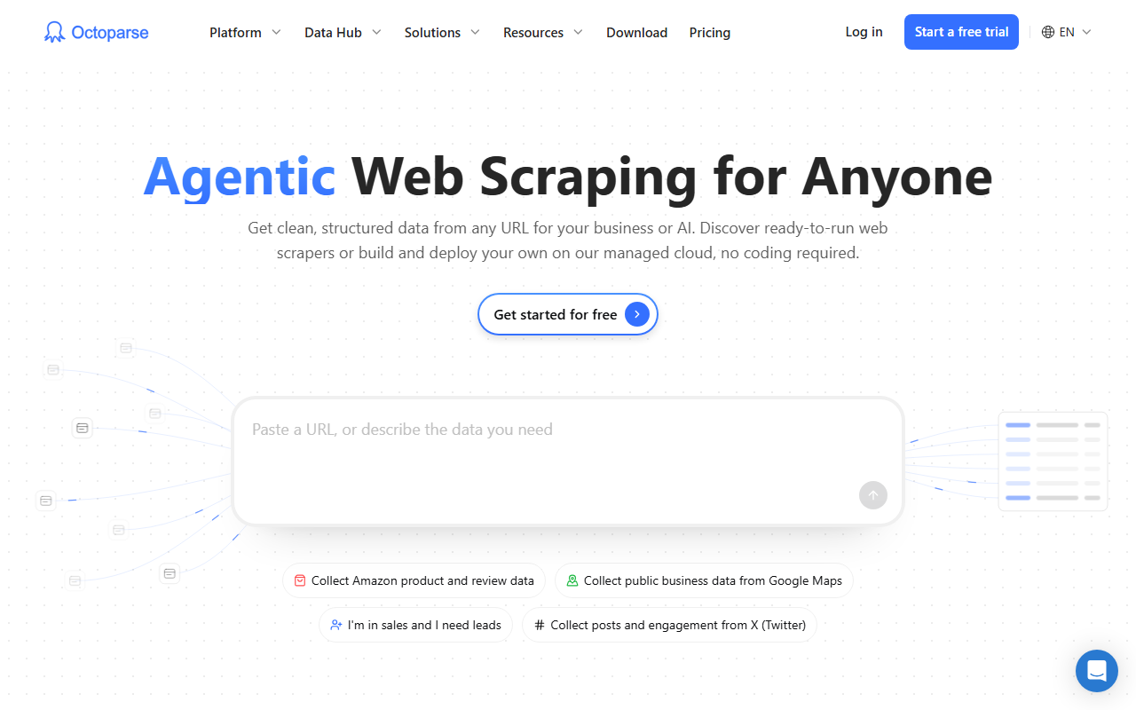 AnythingLLM home page: headline Own your intelligence, a Download Free button, 67k+ GitHub stars and a picture of the desktop app with a workspace list and a chat window